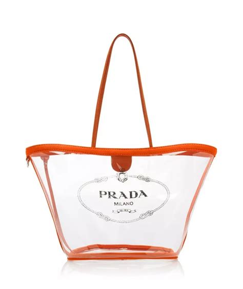 prada clear beach bag|Prada beach handbags.